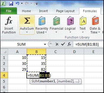 Look in formula bar fx to see formula How to do math calculations in Excel 1) Use built-in math formulas like SUM Click on Sum symbol to open SUM menu AVERAGE calculates the average value of the
