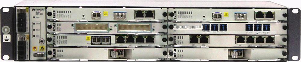 Gbit/s OSN 580 Dimensions (H x W x D) (mm) Slots Switching Capacity 221 x 442 x 220 DC: