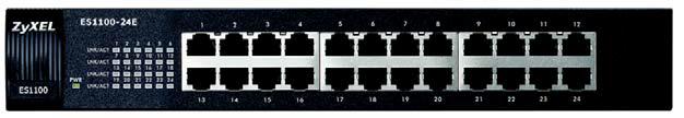 Auto-negotiating 10/100 Mbps Ethernet RJ-45 ports (ES1000-8P and ES1100-16P include FE PoE ports).
