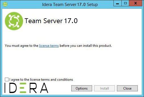 2) Run the Team Server 17.x installer.