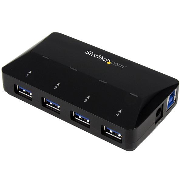 4-Port USB 3.0 Hub plus Dedicated Charging Port - 1 x 2.4A Port Product ID: ST53004U1C Here s a must-have accessory for any mobile device user. This compact USB 3.