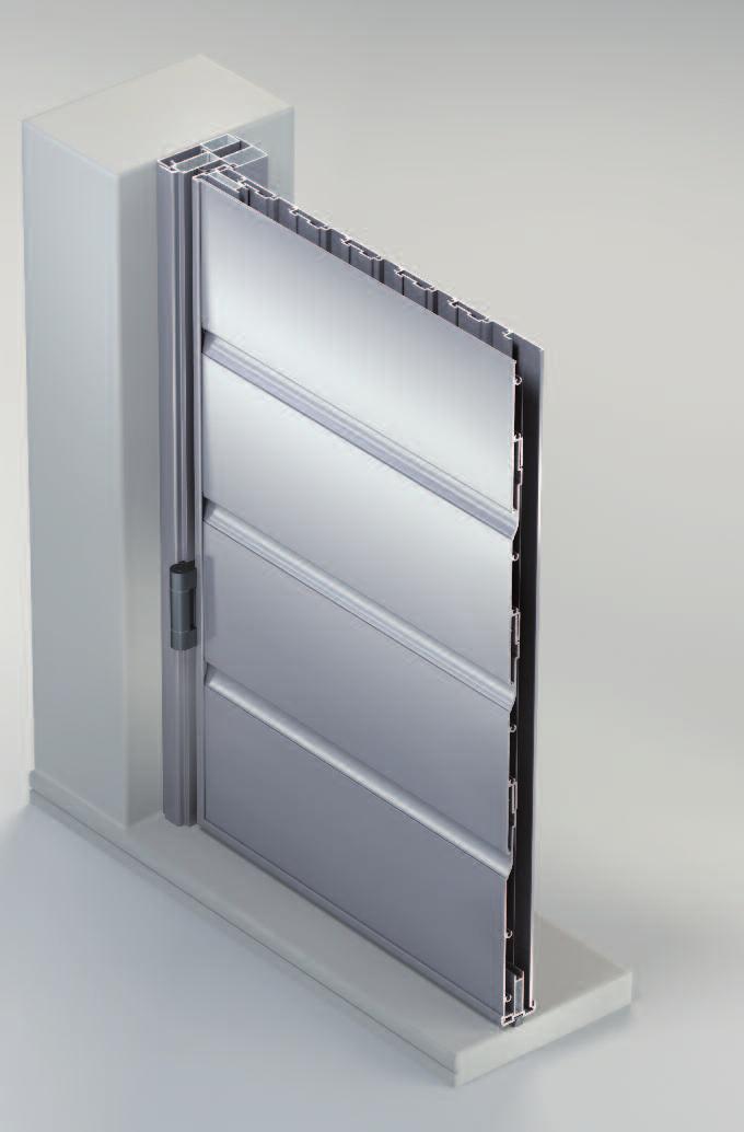 Folding Shutter SCURETTO Main features The profiles enable to realize folding