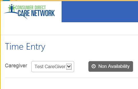 Participant Time Approval, cont. 5 Select which Caregiver to approve time for.