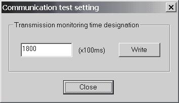 9 DEBUGGING SUPPORT FUNCTIONS 9.3.3 Transmission monitoring time designation PURPOSE Set the transmission monitoring time to the QJ71C24N module.