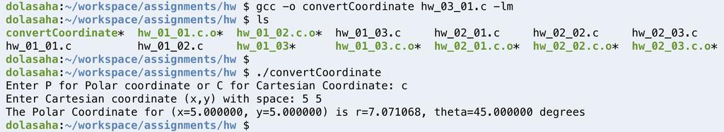 Linking with Math Library gcc o object_filename c_file.