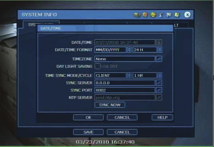 7.5 Time Sync RemoteManager P/C can act as a TIME SYNC SERVER for multiple client DVR(s) under same network environment.