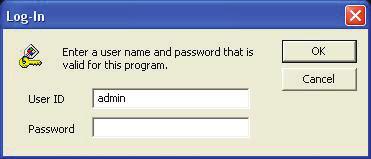 Input the correct User ID and Password in the login box, then, RMS software will be
