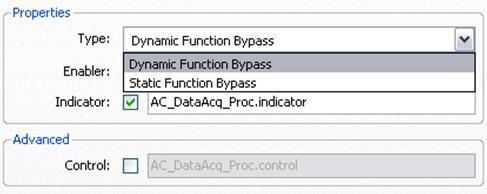 Figure 37: Configuring Functions to Bypass The dialog offers a filter to help locate the desired ECU process; this behaves in the same way as variable selection (see Section 5.2.