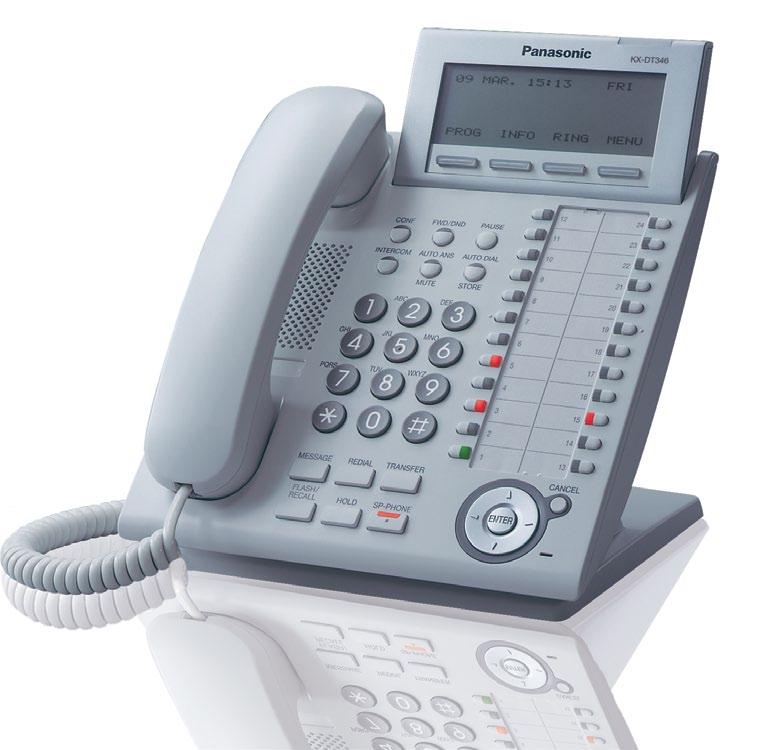 KX-DT300 DIGITAL PROPRIETARY TELEPHONES Panasonic KX-DT300 Series advanced desktop phones are designed for business users who