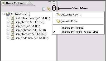 Figure 8: Theme Explorer View 4.2.5 Exporting Custom Themes After you have designed the custom theme, you need to apply the theme to the required SAP application.