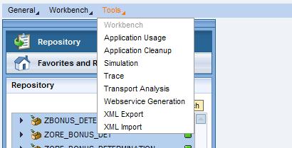 Application Usage The application usage tool queries the applications that are being used by the selected application. It also queries other applications using the selected application.