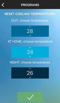 btmore 0 Changing the preset temperature levels You can modify preset temperature levels, also by touching the screen icon in the initial program These screens can be used to change the