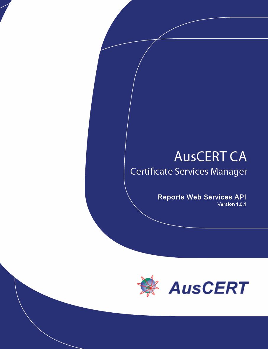 AusCERT Certificate Services
