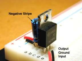 A 5-Volt Power Supply The Stamp Stack has an on-board voltage regulator to supply the processor with +5 Volts.