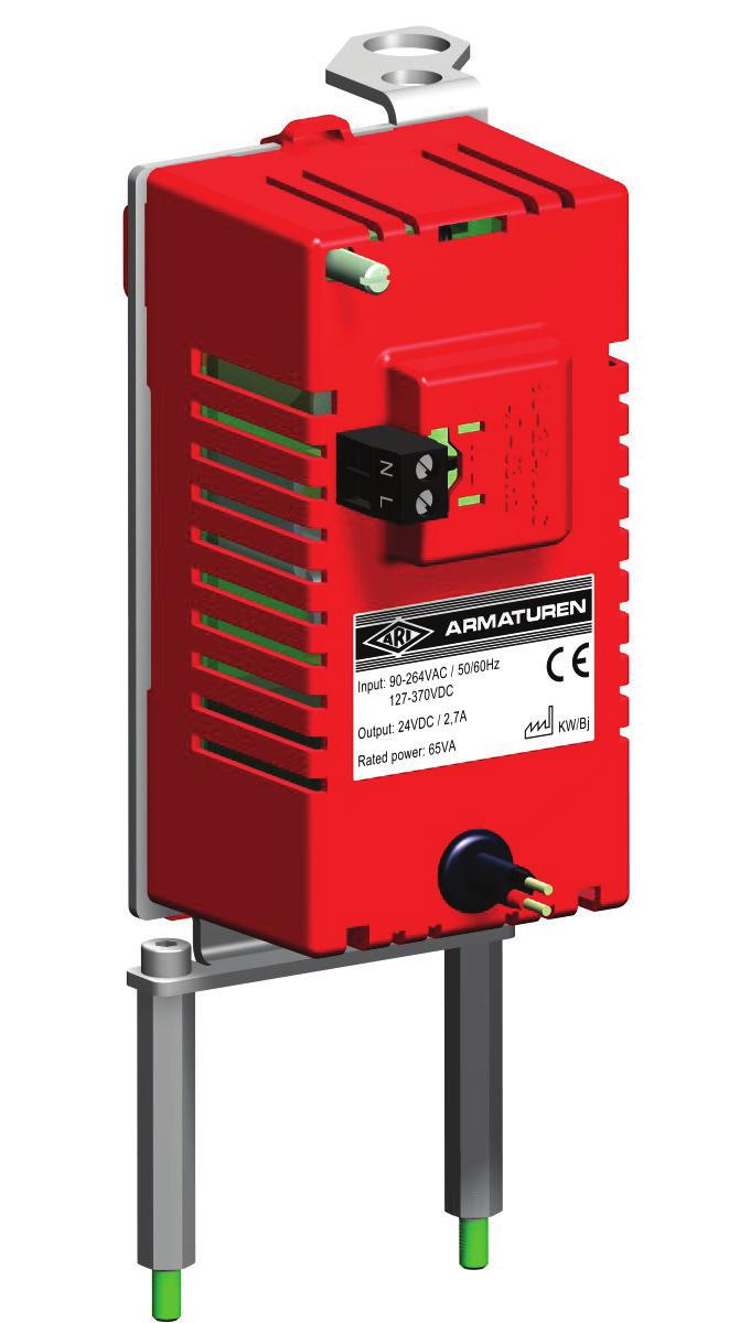 Additional voltage Switching power supply for ARI-PREMIO Plus 2G 9 kn Voltage V - Hz 90-264 V AC 47-63 Hz 127-370 V DC Power consumption VA max.