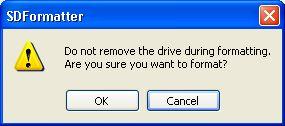 5.3 Format Operation (1) Select the target drive by drive list and check SD/SDHC Memory Card size. (2) Click on [Format].
