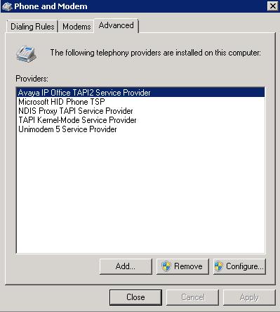 6.1. Configure Avaya IP Office TAPI The Avaya IP Office TAPI is required to install on each Trio Enterprise server to allow Absence feature of Trio Enterprise to interoperate with each IP Office