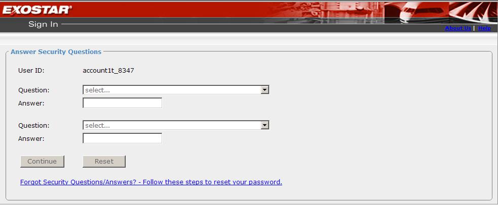 Forgotten Password for an Active Account Demo: If you have forgotten your credentials for the First Time Login, refer to the First Time Login Guide.