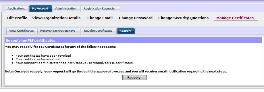 Renew Certificates MAG User Guide You may renew your certificates 90 days prior to expiration.