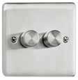 Vimark Evo Dimmer Switches Universal dimmers suitable for use with dimmable LED lamps (requiring leading or trailing edge