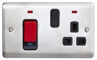 DB2543 VE1301CHW VE1301PSSB Cooker Control Units Black or white inserts available Grey