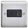 3041 plugs 2-year guarantee TV Outlets Chrome/Stainless Steel VE1264CH Single co-axial isolated VE1264SS VE1265CH