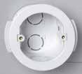 Flush Fitting Flush mounting Suitable for plaster board thickness of 4-20mm In compliance