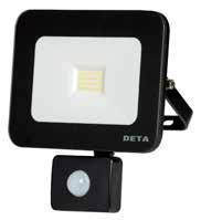 die cast aluminium with glass diffuser Incorporates high quality 4000k LED chip Integral driver Supplied pre-wired with bootlace ferrules Available in white or matt black IP65 rated 8-10m PIR