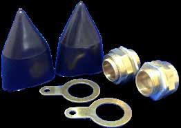 SWA Cable Glands SWA Brass Cable Glands Brass Cable Glands with Earth Tags, Locknuts and Shrouds BW Indoor and CW In/Outdoor Glands available with PVC or LSF Shroud Suitable for all types of steel
