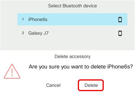 The mobile device should be removed from the list of Bluetooth devices. Step 9.