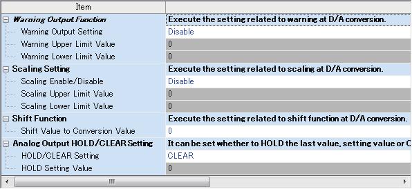 Application setting (Analog output) Setting procedure Open "Application settings" of the GX Works3. 1. Start Module parameter.