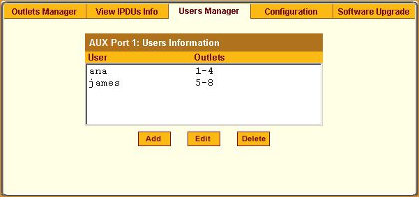 Web Manager for KVM/net Plus Administrators To Configure Users to Manage Specific Power Outlets 1.