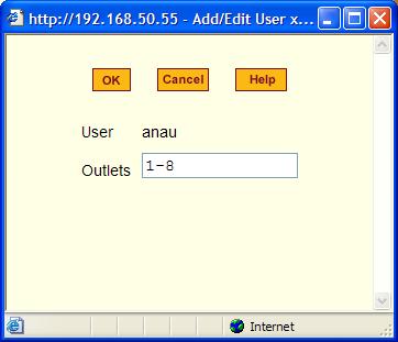To remove a user s ability to manage power, select the username and click Delete. 3.