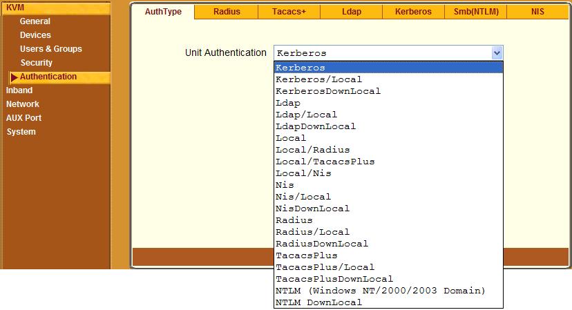 Web Manager for KVM/net Plus Administrators See Authentication on page 48 for more details. To configure all authentication servers for the KVM/net Plus ports.