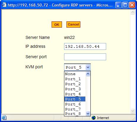 Configuration This enables both in-band and out-of-band access to the connected server.