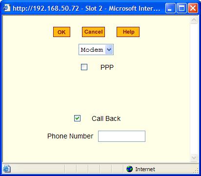 KVM/net Plus. 8. To enable call back, do the following: a. Select the Call Back check box.
