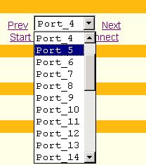 Web Manager for KVM/net Plus Users To View Connected Port Information 1. On the Access window, select the tab that corresponds to the desired port connection. 2.