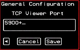 Table 7-5: General Configuration Screens [OSD] (Continued) Screen Description TCP Port Viewer TCP RDP Ports Allows you to assign an alternate TCP Port number or numbers for the AlterPath Viewer to