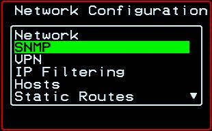 Web Manager for KVM/net Plus Administrators SNMP Configuration Screens [OSD] You can select the SNMP option from the Network Configuration menu to