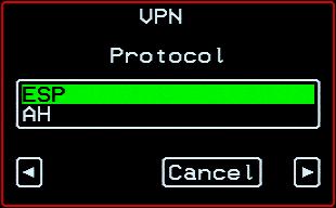 Table 7-8: VPN Configuration Screens [OSD] Screen Description Connection Name Any descriptive name you want to use to identify this connection such as