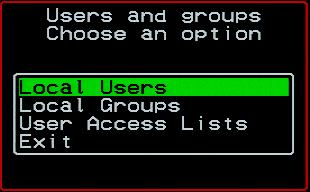 Web Manager for KVM/net Plus Administrators Users and Groups Screens You can choose the Users and groups option from the OSD Configuration menu to configure users, groups, and KVM port permissions.