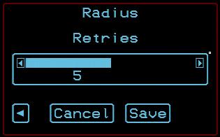Table 7-23:Configuration Screens for the Radius or TACACS+ Authentication Servers (Continued) Screen Retries Description Appears only when Radius is