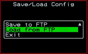 The last screens confirm the save to FTP succeeded.