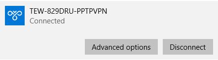 10. You can choose to enter the account credentials in the fields provide for authentication or if not, you will be prompted when attempting to establish PPTP VPN connection to your router.