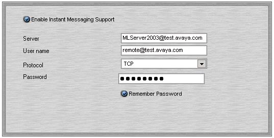 Phone Manager Configuring Instant Messaging The Instant Messaging function of Phone Manager was developed and tested against Microsoft's Live Communication Server (LCS) 2003.