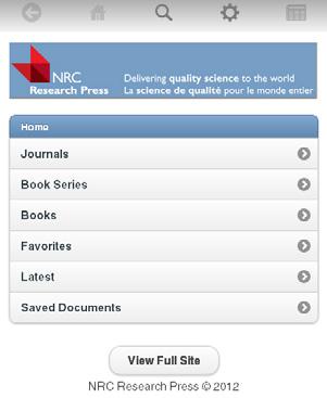 JOURNAL CONTENT Viewing Articles You can view content in the following ways: 1. Browse your publication of interest and select the desired article as described in the previous section. 2.