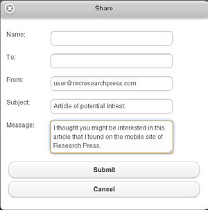 document. Sharing an article To email a document to someone, log in to your RP Mobile account and do the following: 1.