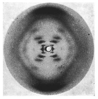 Trivia: Physics (igs3pw memorial) Rosalind Franklin and Raymond Gosling's famous Photo 51 is an X-ray diffraction image of the structure of what?