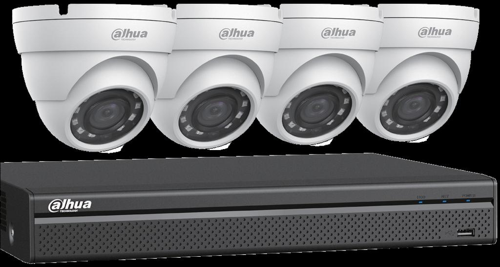 1080p HDCVI Security System Four (4) 1080p HDCVI Eyeball Cameras with One (1) 4-channel 1080p HDCVI Cameras 1080p at 30 fps Maximum Resolution 2.