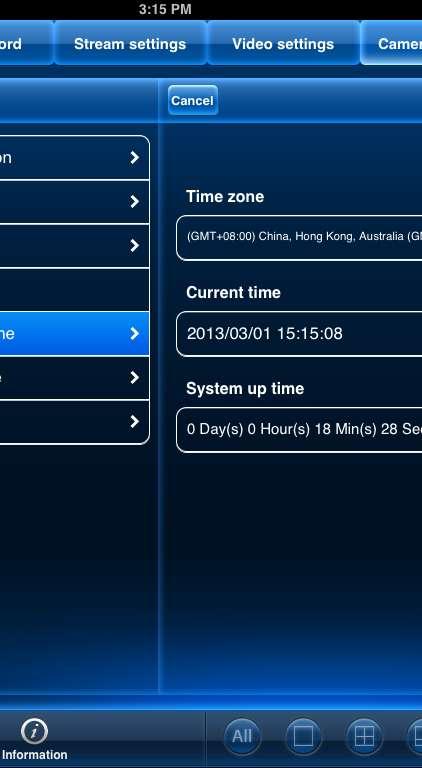3.5.3 Admin - Time Zone Use the slider to select your time